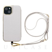 【アウトレット】【iPhone14/13 ケース】Cross Body Case Duo (white silver)