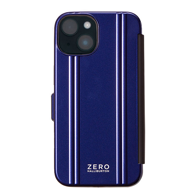 【アウトレット】【iPhone14/13 ケース】ZERO HALLIBURTON Hybrid Shockproof Flip Case (Blue)サブ画像