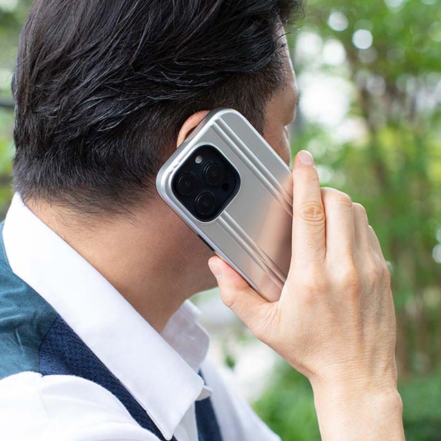 【アウトレット】【iPhone14 Pro Max ケース】ZERO HALLIBURTON Hybrid Shockproof Case (Silver)サブ画像