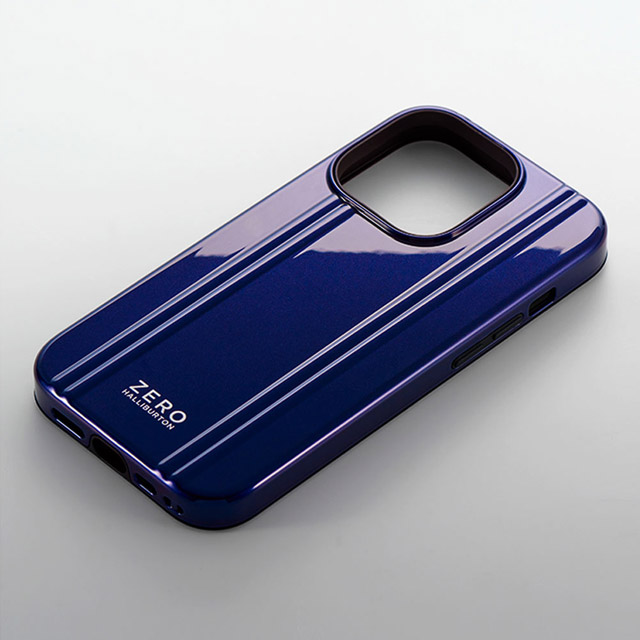 【アウトレット】【iPhone14 Pro ケース】ZERO HALLIBURTON Hybrid Shockproof Case (Blue)サブ画像