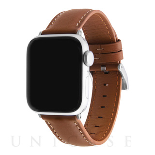 【Apple Watch バンド 41/40mm】本革レザーベルト バンド 20mm (ブラウン) for Apple Watch SE(第2/1世代)/Series8/7