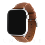 【Apple Watch バンド 49/45/44mm】本革レザーベルト バンド 20mm (ブラウン) for Apple Watch Ultra/SE(第2/1世代)/Series8/7