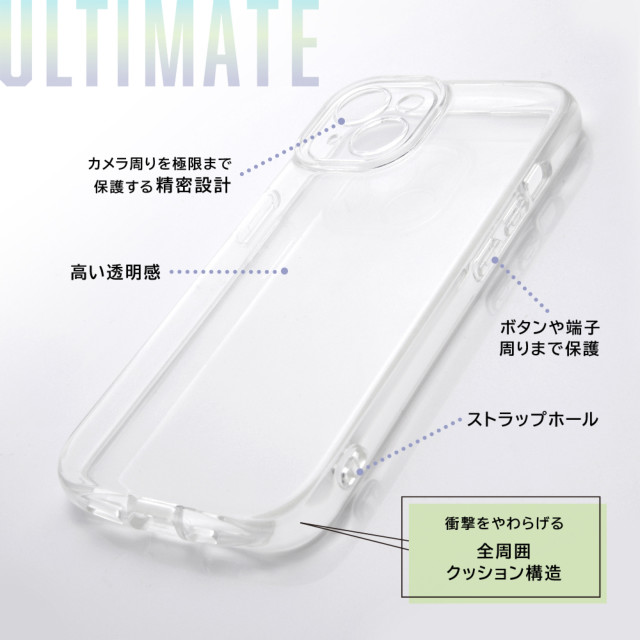 【iPhone14 ケース】耐衝撃 TPUソフトケース ULTIMATE (クリア)サブ画像