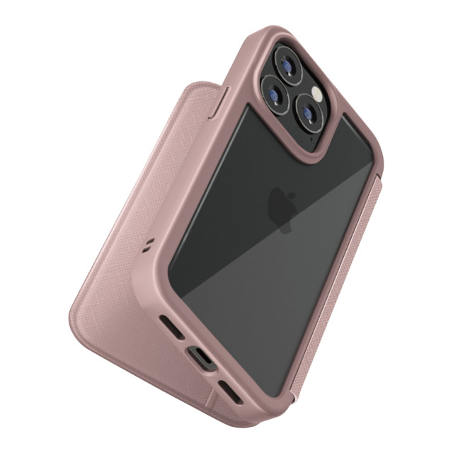 【アウトレット】【iPhone13 Pro ケース】ガラスフリップケース (ピンク)サブ画像