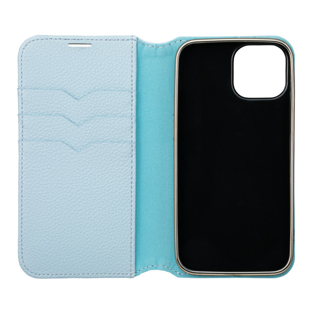 【アウトレット】【iPhone13 mini/12 mini ケース】“Shrink” PU Leather Book Case (Light Blue)サブ画像