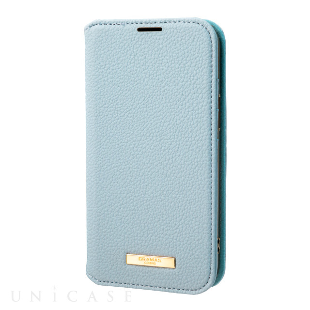 【アウトレット】【iPhone13 mini/12 mini ケース】“Shrink” PU Leather Book Case (Light Blue)