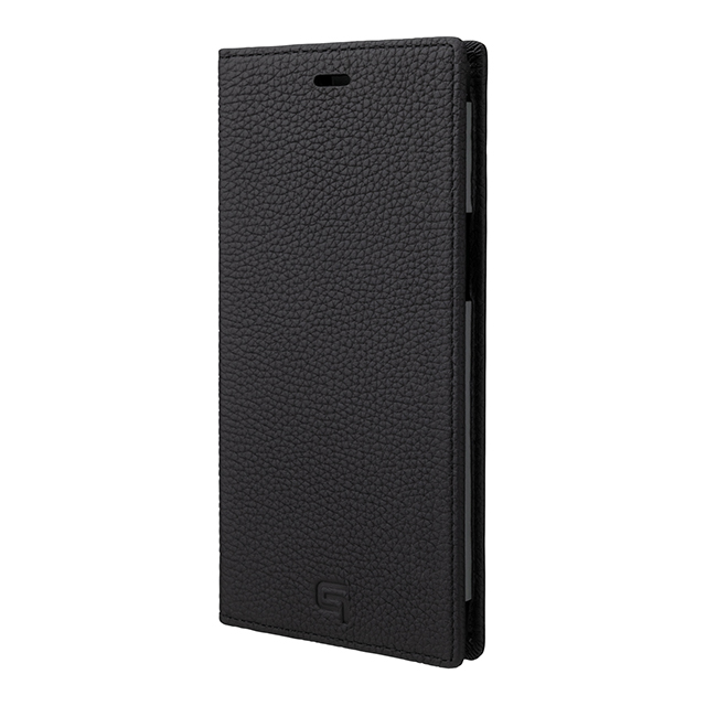 【アウトレット】【iPhone12 Pro Max ケース】Shrunken-Calf Leather Book Case (Black)サブ画像