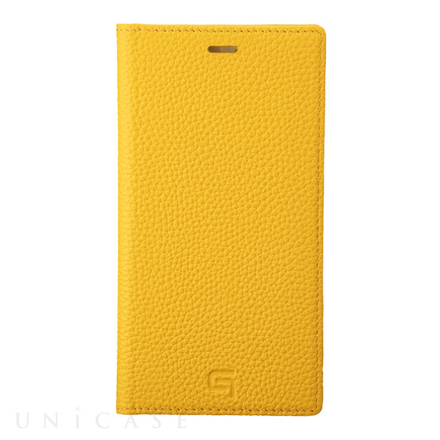 【アウトレット】【iPhone11/XR ケース】Shrunken-Calf Leather Book Case (Yellow)