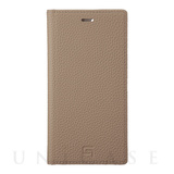 【アウトレット】【iPhone11 Pro/XS/X ケース】Shrunken-Calf Leather Book Case (Taupe)
