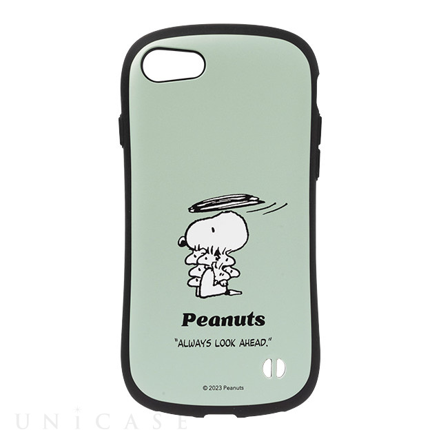 【iPhoneSE(第3/2世代)/8/7 ケース】PEANUTS iFace First Classケース (くすみグリーン/ウッドストック)