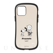 【iPhone12/12 Pro ケース】PEANUTS iFace First Classケース (くすみホワイト/テレフォン)