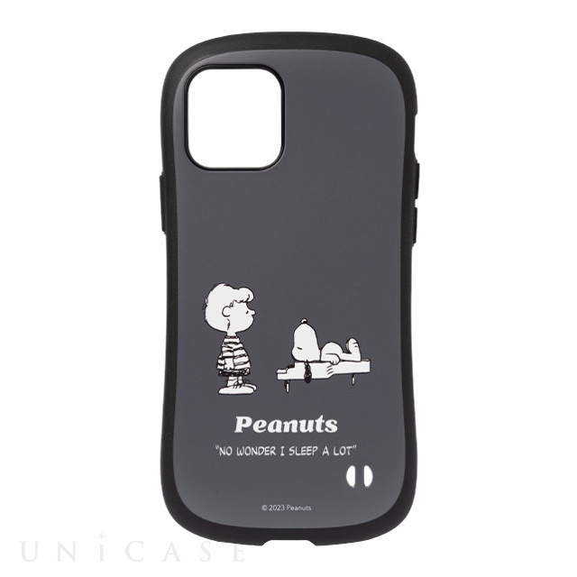 【iPhone12/12 Pro ケース】PEANUTS iFace First Classケース (くすみブラック/スリーピング)