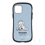 【iPhone12/12 Pro ケース】PEANUTS iFace First Classケース (くすみブルー/ライナス)