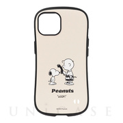 【iPhone14 ケース】PEANUTS iFace First Classケース (くすみホワイト/テレフォン)