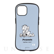 【iPhone14 ケース】PEANUTS iFace First Classケース (くすみブルー/ライナス)