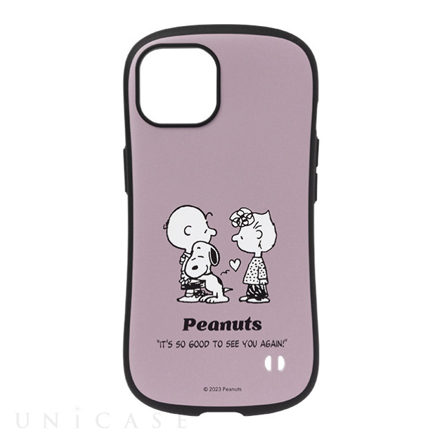 【iPhone14 ケース】PEANUTS iFace First Classケース (くすみパープル/ハグ)