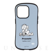 【iPhone14 Pro ケース】PEANUTS iFace First Classケース (くすみブルー/ライナス)