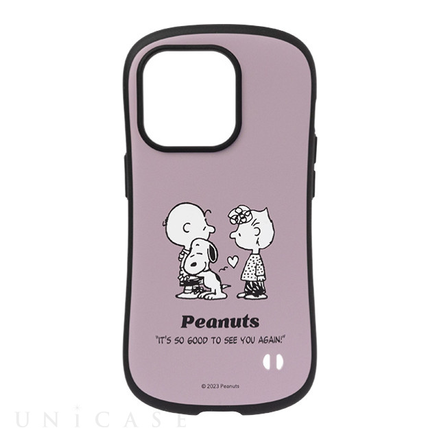 【iPhone14 Pro ケース】PEANUTS iFace First Classケース (くすみパープル/ハグ)