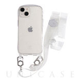 【iPhone13 ケース】iFace Hang and クリアケース/ショルダーストラップセット (クリア/ラメ)