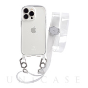 【iPhone13 Pro ケース】iFace Hang and クリアケース/ショルダーストラップセット (クリア)
