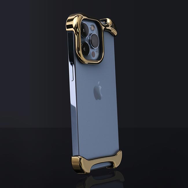 iPhone14 Pro ケース】Arc Pulse (アルミ・ミラーゴールド) Arc 
