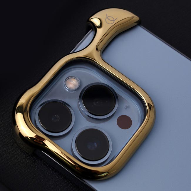 iPhone14 Pro Max ケース】Arc Pulse (アルミ・ミラーゴールド) Arc