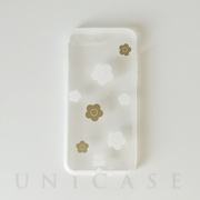 【iPhoneSE(第3/2世代)/8 ケース】RANDOM DAISY Hybrid Clear Case (WHITE/GOLD)