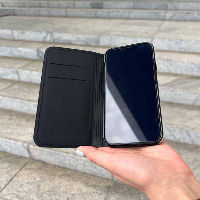 【アウトレット】【iPhone14 Plus ケース】Folio Case (Pale Vellum/Black Border/Black Logo)サブ画像