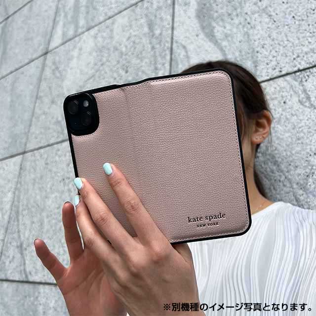 【アウトレット】【iPhone14 Pro ケース】Folio Case (Pale Vellum/Black Border/Black Logo)goods_nameサブ画像