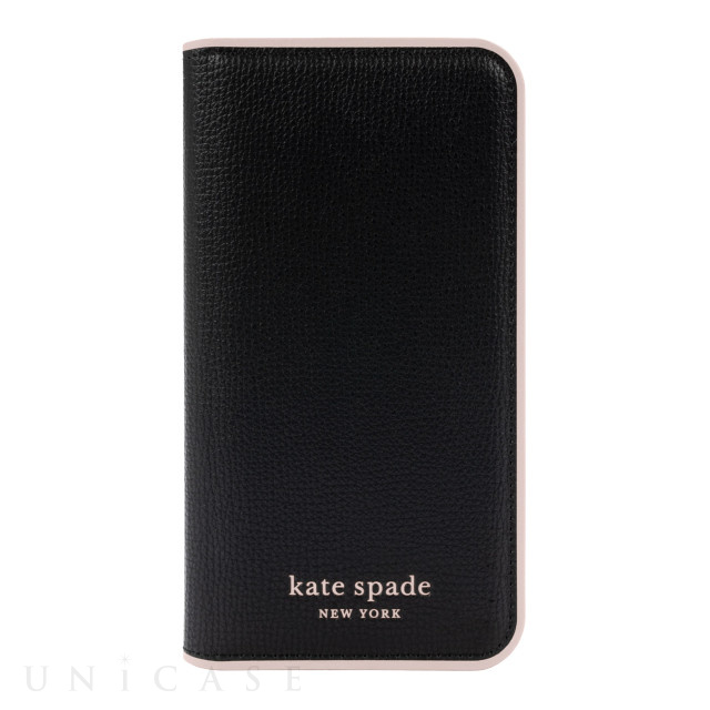 【アウトレット】【iPhone14 Pro ケース】Folio Case (Black/Pale Vellum Bumper/Pale Vellum Logo)