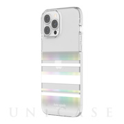 【アウトレット】【iPhone13 Pro Max ケース】Protective Hardshell Case (Park Stripe/White/Iridescent/Clear)