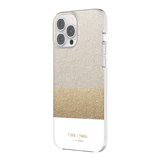 【アウトレット】【iPhone13 Pro Max ケース】Protective Hardshell Case (Glitter Block White/Silver Glitter/Gold Glitter/White)サブ画像