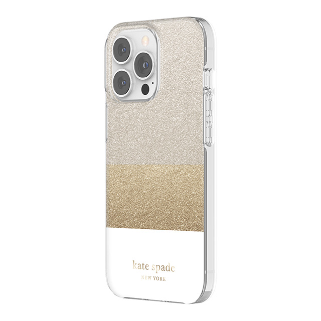【アウトレット】【iPhone13 Pro ケース】Protective Hardshell Case (Glitter Block White/Silver Glitter/Gold Glitter/White)サブ画像
