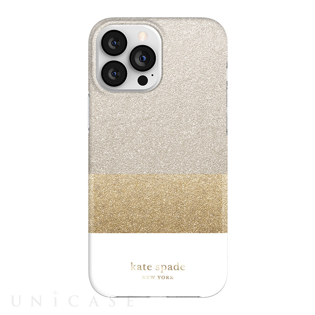 【アウトレット】【iPhone13 Pro Max ケース】Protective Hardshell Case (Glitter Block White/Silver Glitter/Gold Glitter/White)