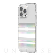 【アウトレット】【iPhone13 Pro ケース】Protective Hardshell Case (Park Stripe/White/Iridescent/Clear)