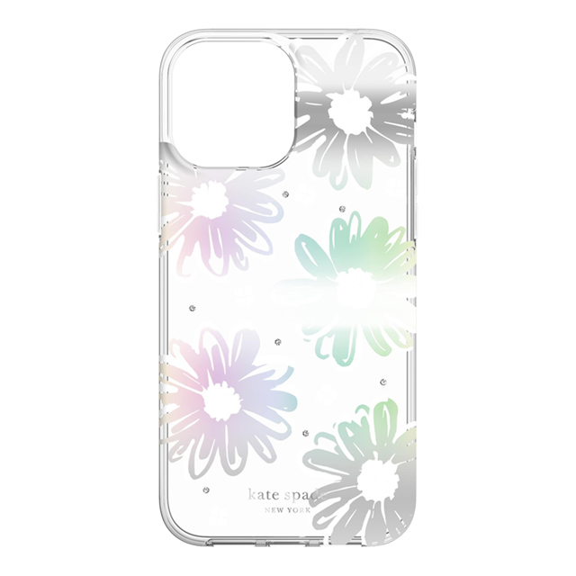 【アウトレット】【iPhone13 ケース】Protective Hardshell Case (Daisy Iridescent Foil/White/Clear/Gems)goods_nameサブ画像