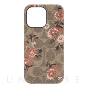 【アウトレット】【iPhone13 Pro Max ケース】Slim Wrap Case (Prairie Rose Signature C Khaki/Blush/Terracota)