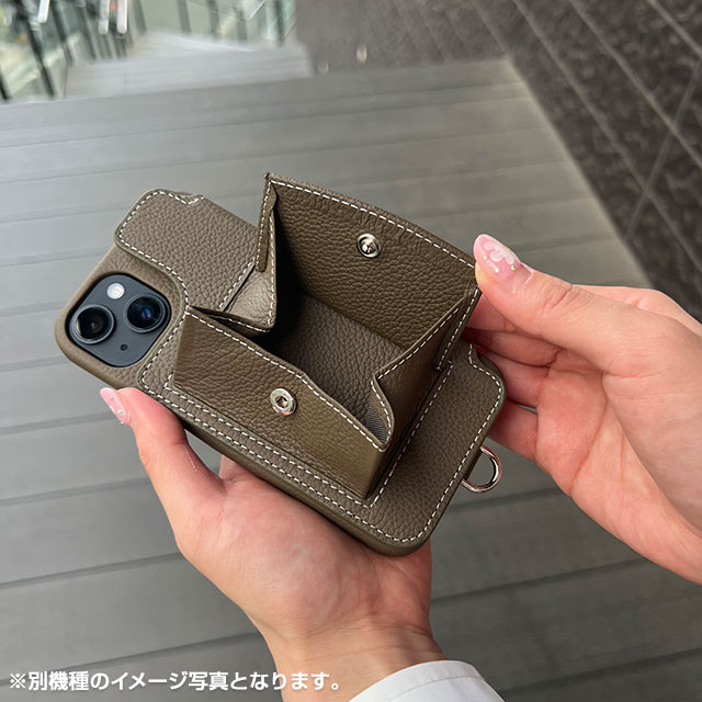 【iPhone14 Pro ケース】POCHE (チャコール)サブ画像