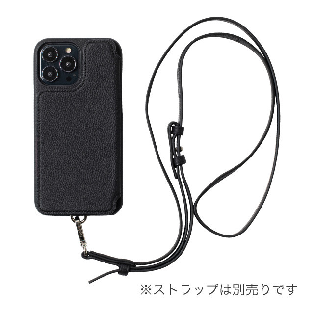 【iPhone13 Pro ケース】POCHE FLAT (ブラック)サブ画像