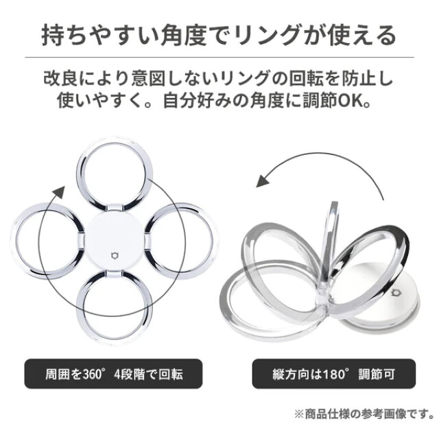 ちいかわ iFace Finger Ring Holder フラットタイプ (ハチワレ/アップ)サブ画像