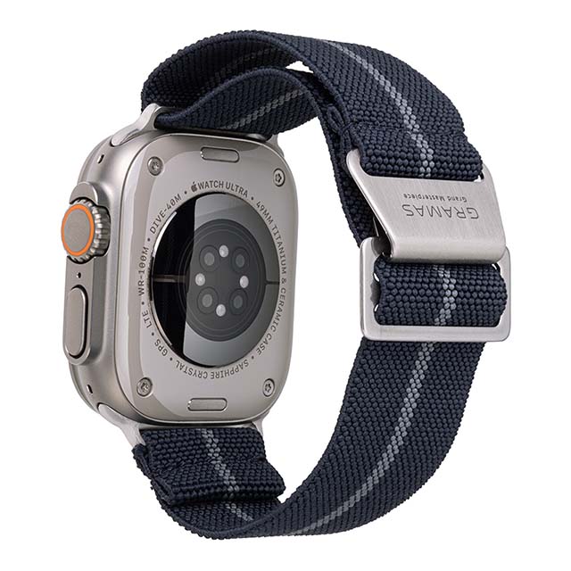 【Apple Watch バンド 49/45/44/42mm】MARINE NATIONALE STRAP ULTRA エラスティックループ (Navy) for Apple Watch Ultra2/1/SE(第2/1世代)/Series9/8/7/6/5/4/3/2/1サブ画像