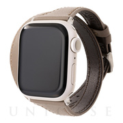 【Apple Watch バンド 41/40/38mm】”Cornet” 二重巻きレザーバンド (ココアブラウン) for Apple Watch SE(第2/1世代)/Series9/8/7/6/5/4/3/2/1