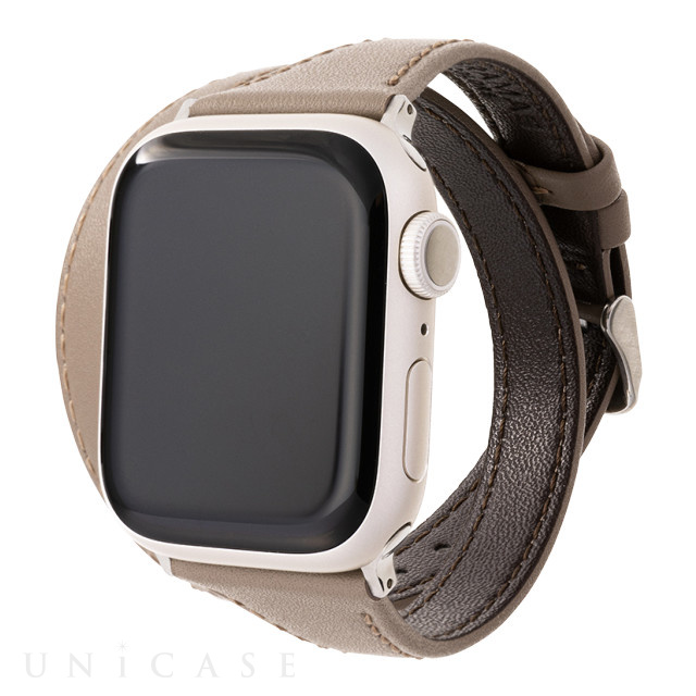 Apple Watch レザー バンド 38 40 41 レッド G8-k - 時計