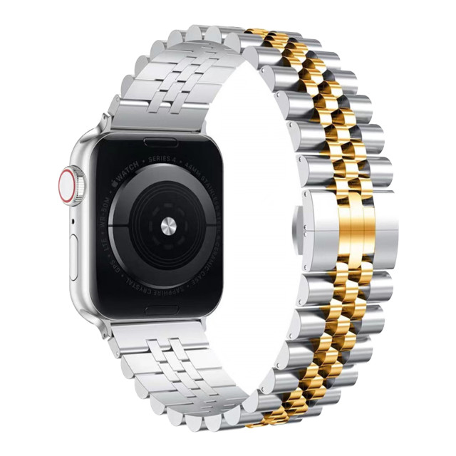 【Apple Watch バンド 49/45/44/42mm】クラシックバンド ジュビリー (シルバー/ゴールド) for Apple Watch Ultra2/1/SE(第2/1世代)/Series9/8/7/6/5/4/3/2/1サブ画像