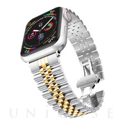 【Apple Watch バンド 49/45/44/42mm】クラシックバンド ジュビリー (シルバー/ゴールド) for Apple Watch Ultra2/1/SE(第2/1世代)/Series9/8/7/6/5/4/3/2/1