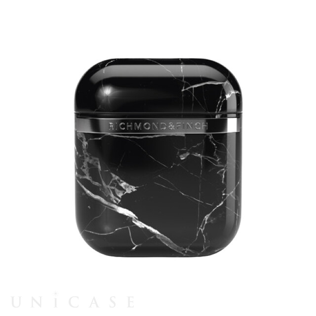 【アウトレット】【AirPods(第2/1世代) ケース】Black Marble Case