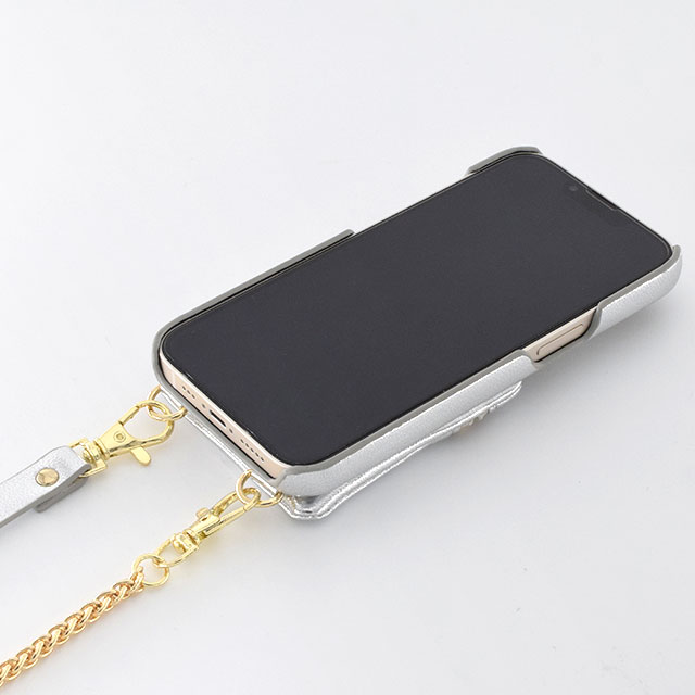 【iPhone14/13 ケース】follow me case (silver)