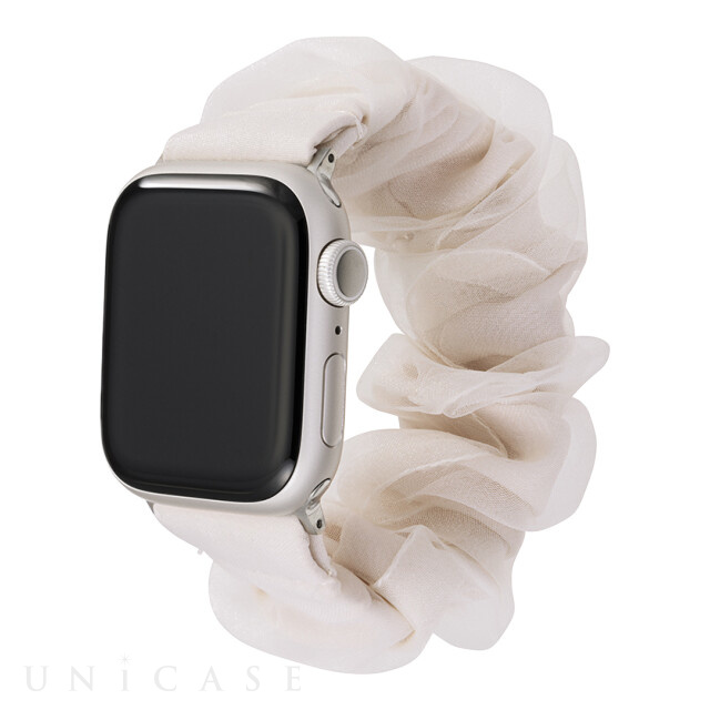 Apple Watch マグネット式 PUレザーバンド 白 ストラップ ベルト