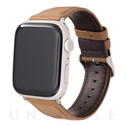 【Apple Watch バンド 49/45/44/42mm】”Lumiere” 強力撥水レザーバンド (ライトブラウン) for Apple Watch Ultra2/1/SE(第2/1世代)/Series9/8/7/6/5/4/3/2/1