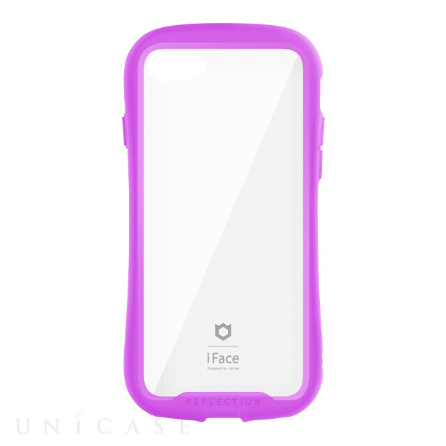 【iPhoneSE(第3/2世代)/8/7 ケース】iFace Reflection Neo 強化ガラスクリアケース (クリアパープル)